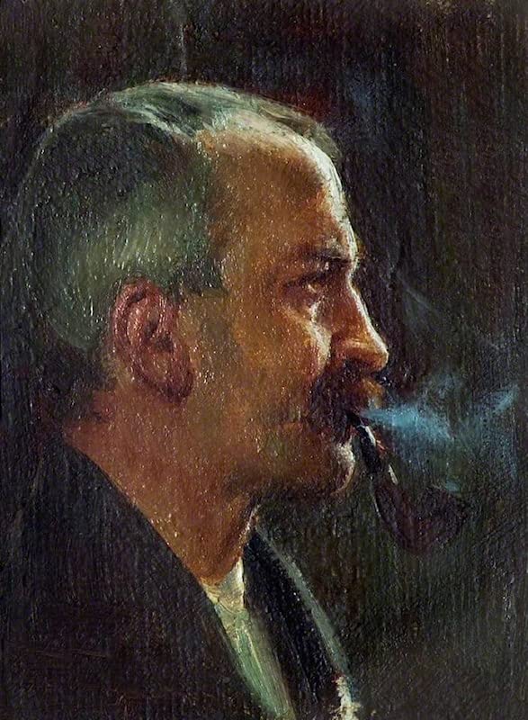 William Logsdail poster autoportrait de peintre décoration murale 58x90