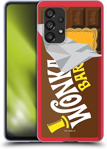 Head Case Designs Funda de gel suave con licencia oficial de Willy Wonka y The Chocolate Factory Candy Bar Graphics compatible con Samsung Galaxy