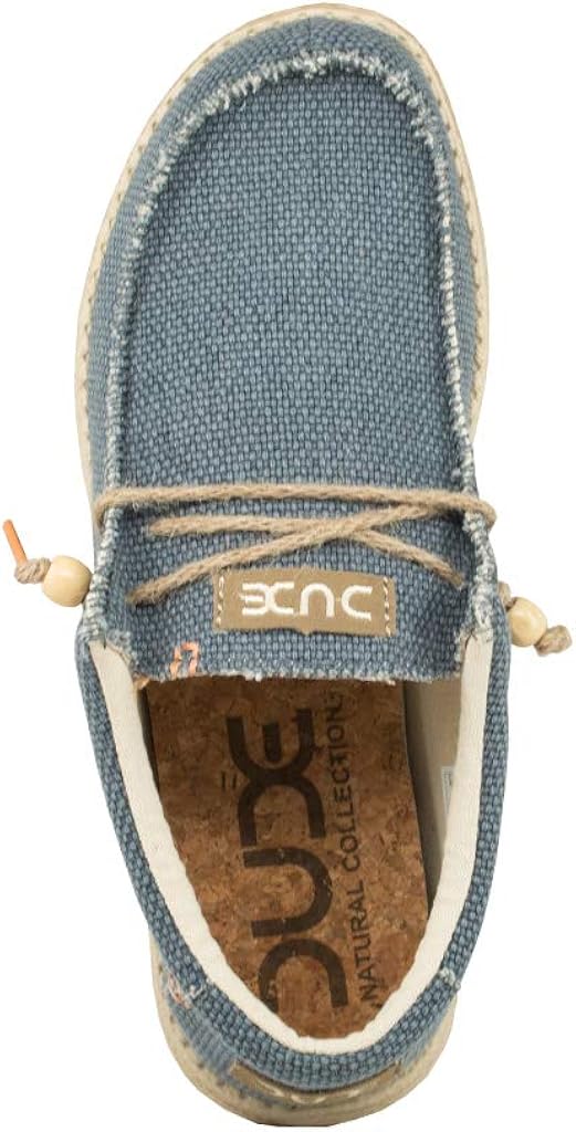 Hey Dude Men's Wally Stitch | Men's Loafers | Men's Slip On Shoes | Comfortable & Light-Weight 7 Navy