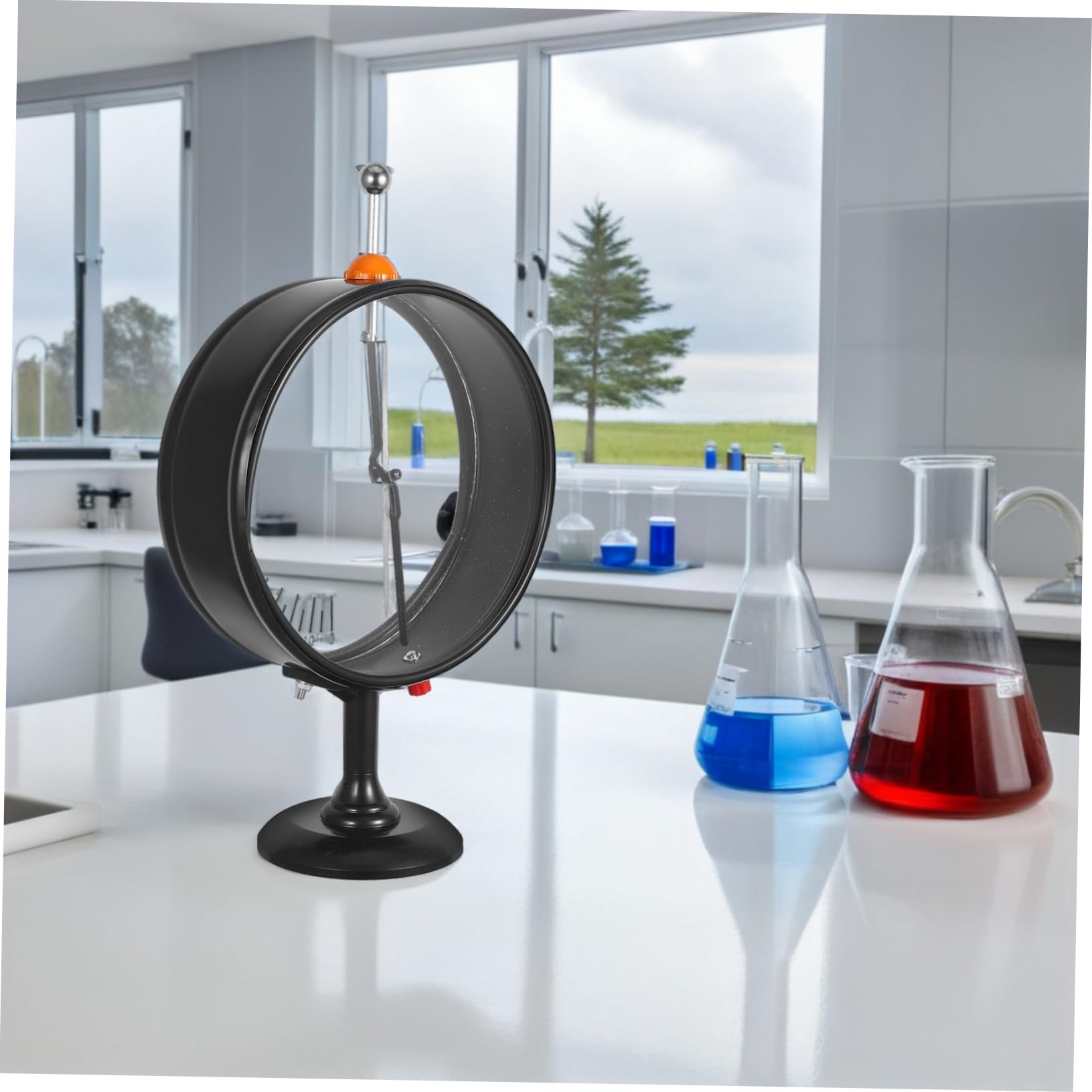 Uonlytech Électroscope à Pointeur Compact Détecteur Électrostatique Kit D’expérimentation Physique Matériel Pédagogique pour Expérience Électrostatique en Laboratoire Scolaire