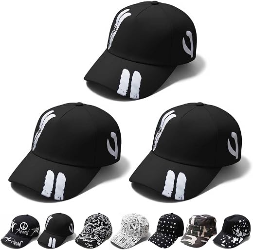 TAVASYA Cotton Unisex Printed Baseball Caps for Men and Women | Adjustable Size |Casual Headwear for Daily Use and Outdoor...