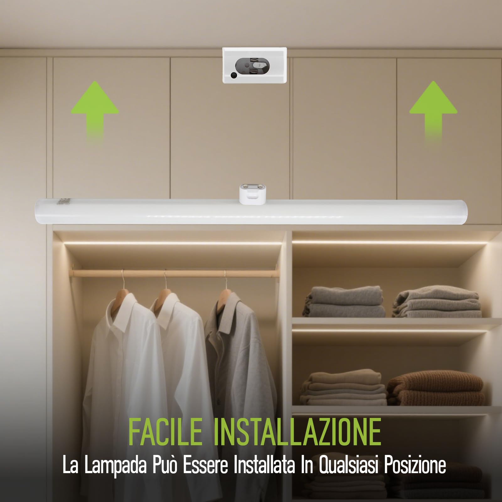Lampadina LED S14D 12W Equivalente a 90W 1100LM Bianca Calda 2700K Lampadina LED Lineare Ø30mm x 500mm Angolo di Diffusione 180° Non Dimmerabile 230V PC