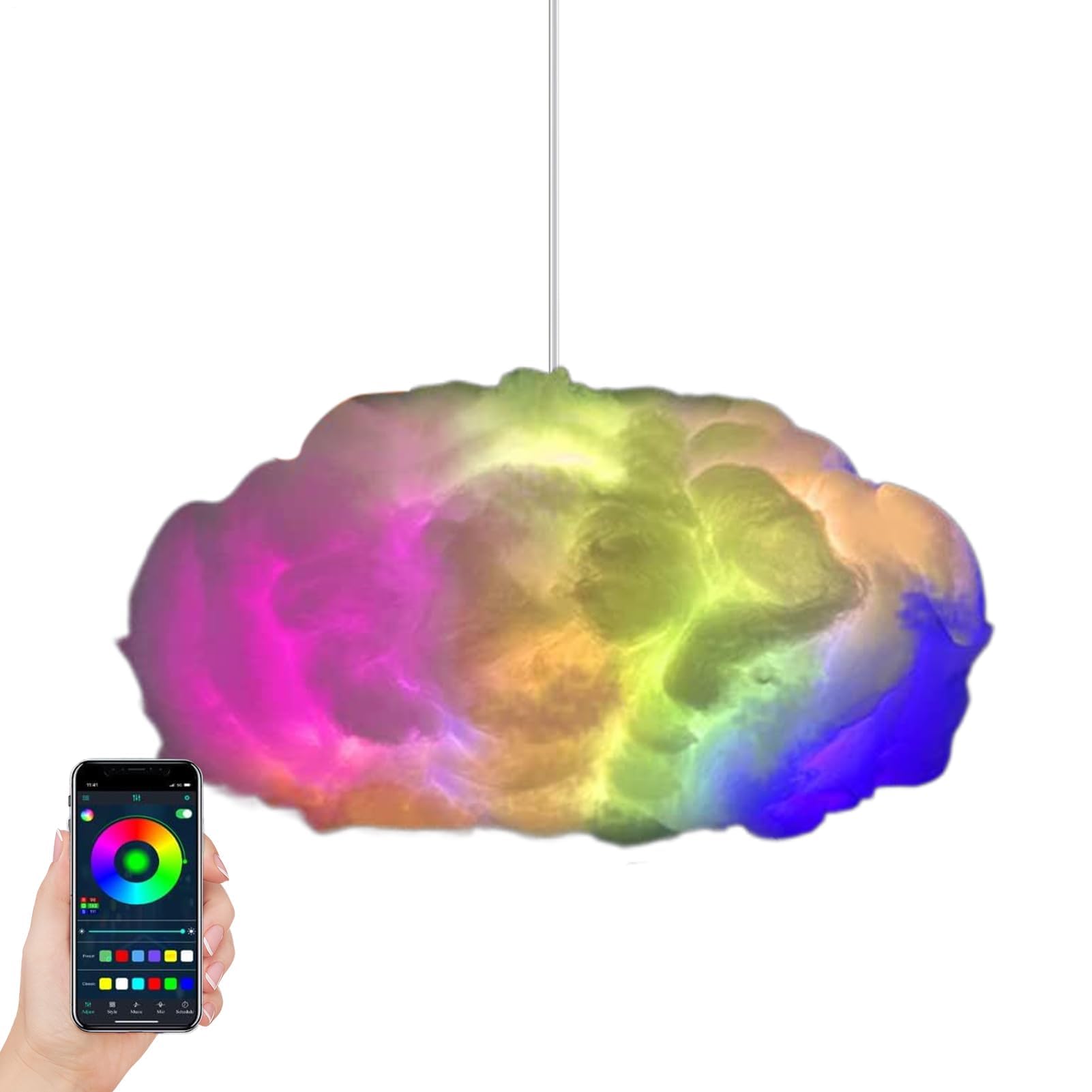 Lampada da Tavolo con luci notturne Smart Cloud, soffitto della Camera da Letto, Decorazione Galleggiante a Forma di Cartone Animato, Decorazione Multifunzionale per cameretta dei