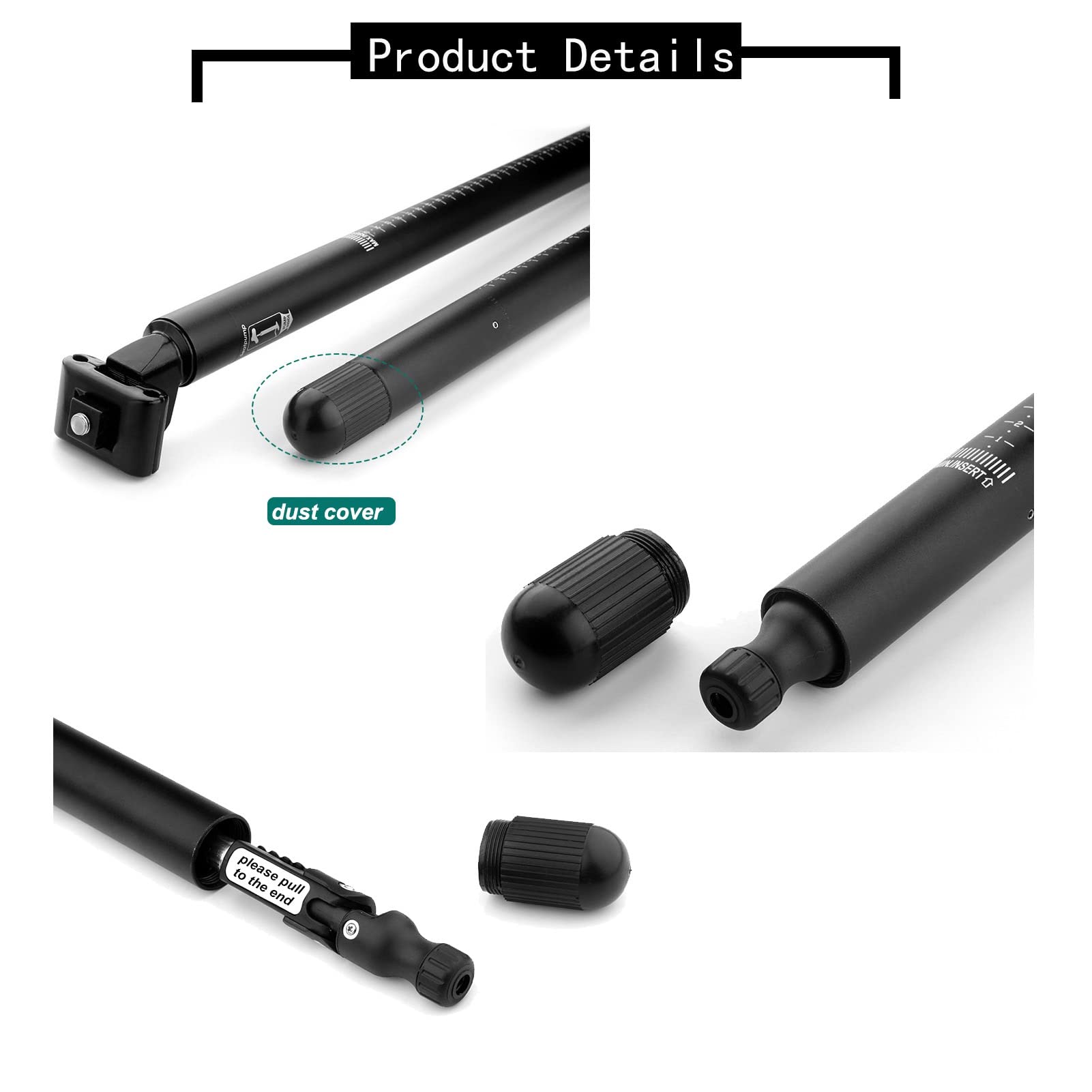 Amazon | シートポストポンプ 33.9 * 580/510mm シートチューブポンプ