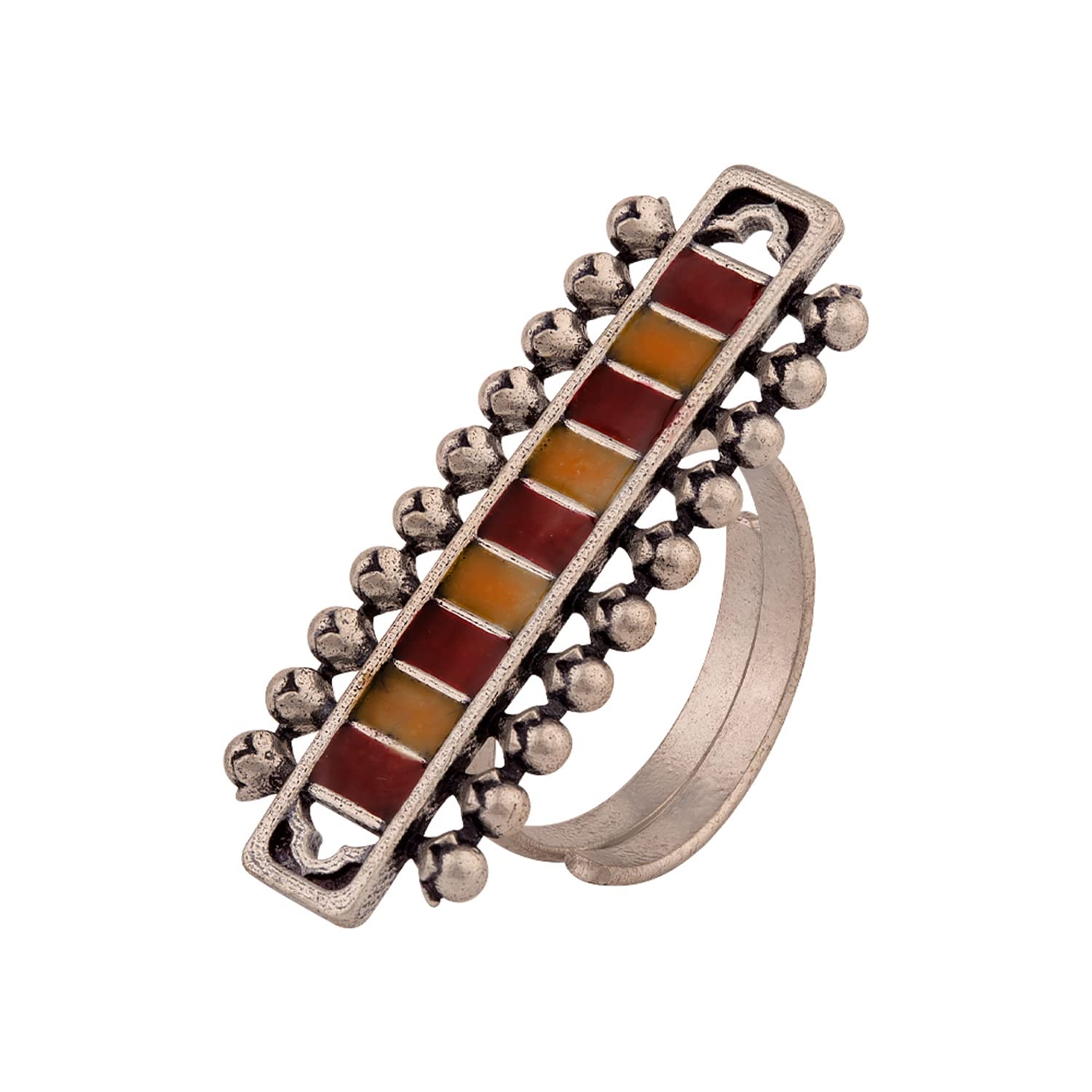 VOYLLA Taal Mridang Harmonium Statement Ring (B08V8G125N) Amazon Price History, Amazon Price Tracker