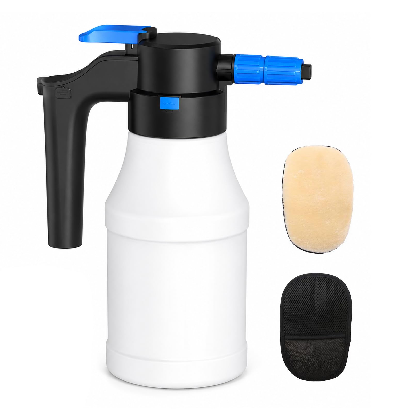 Pulvérisateur À Mousse Électrique 1,5 L, Pulvérisateur De Jardin Électrique À Pression Portatif Rechargeable Par Usb, Paire Gants Lavage Auto Pour Nettoyage Du Jardin,Voiture Et Maison