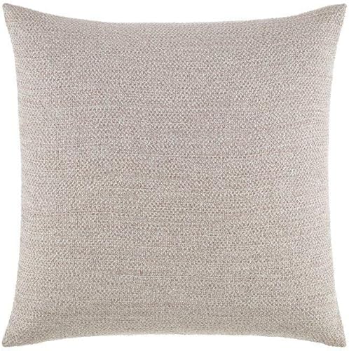 Kenneth Cole New York - Almohada de algodón, ropa de cama de algodón con cremallera oculta, decoración moderna para el hogar (tejido beige jaspeado,