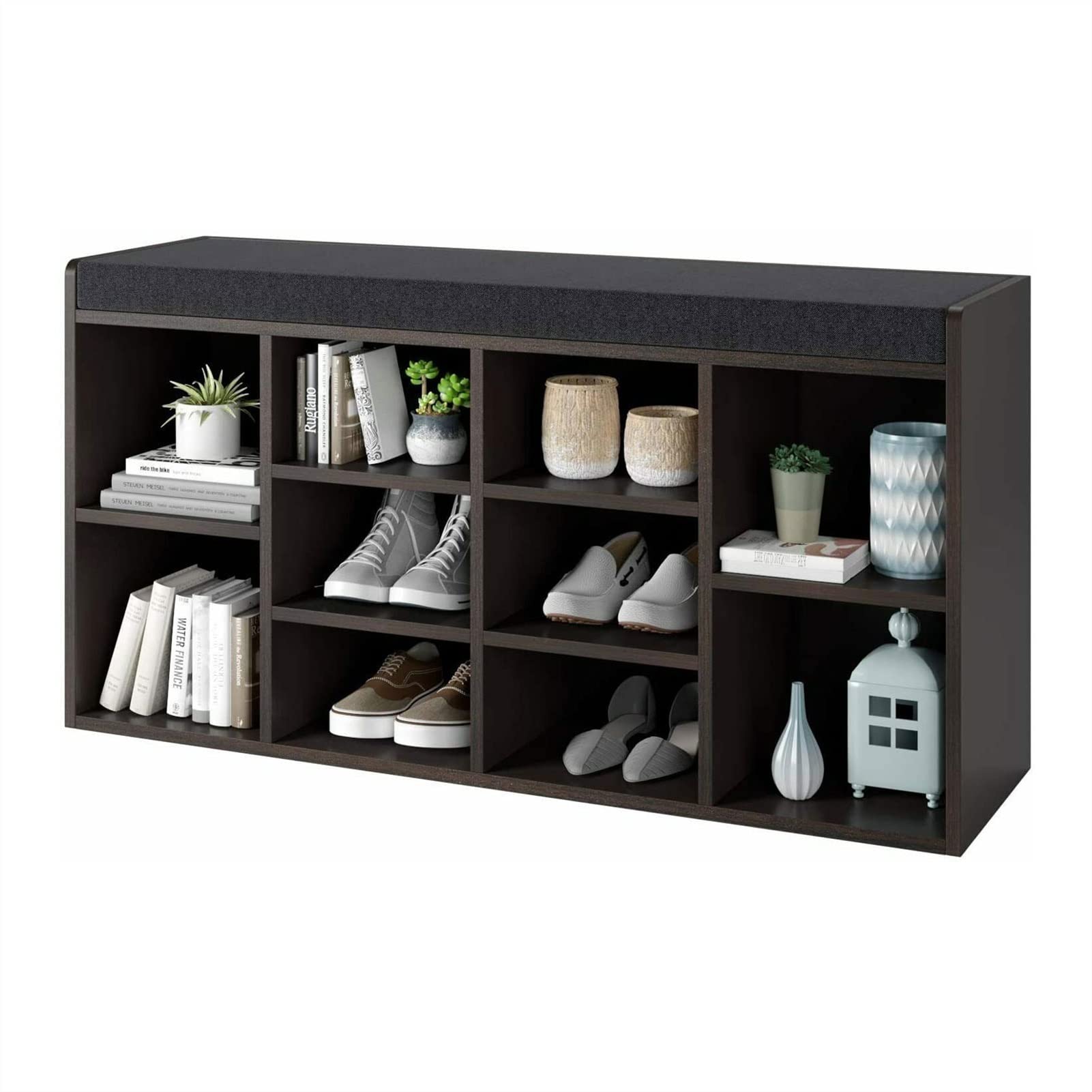 Aioneer Shoes Rack 10 Cube Shoe Rack Wear Shoe Stool Shelf Storage Rack Storage Rack Seat Entrance Hallway Wall Shelf Shoe Shelf Cabinet For Closet