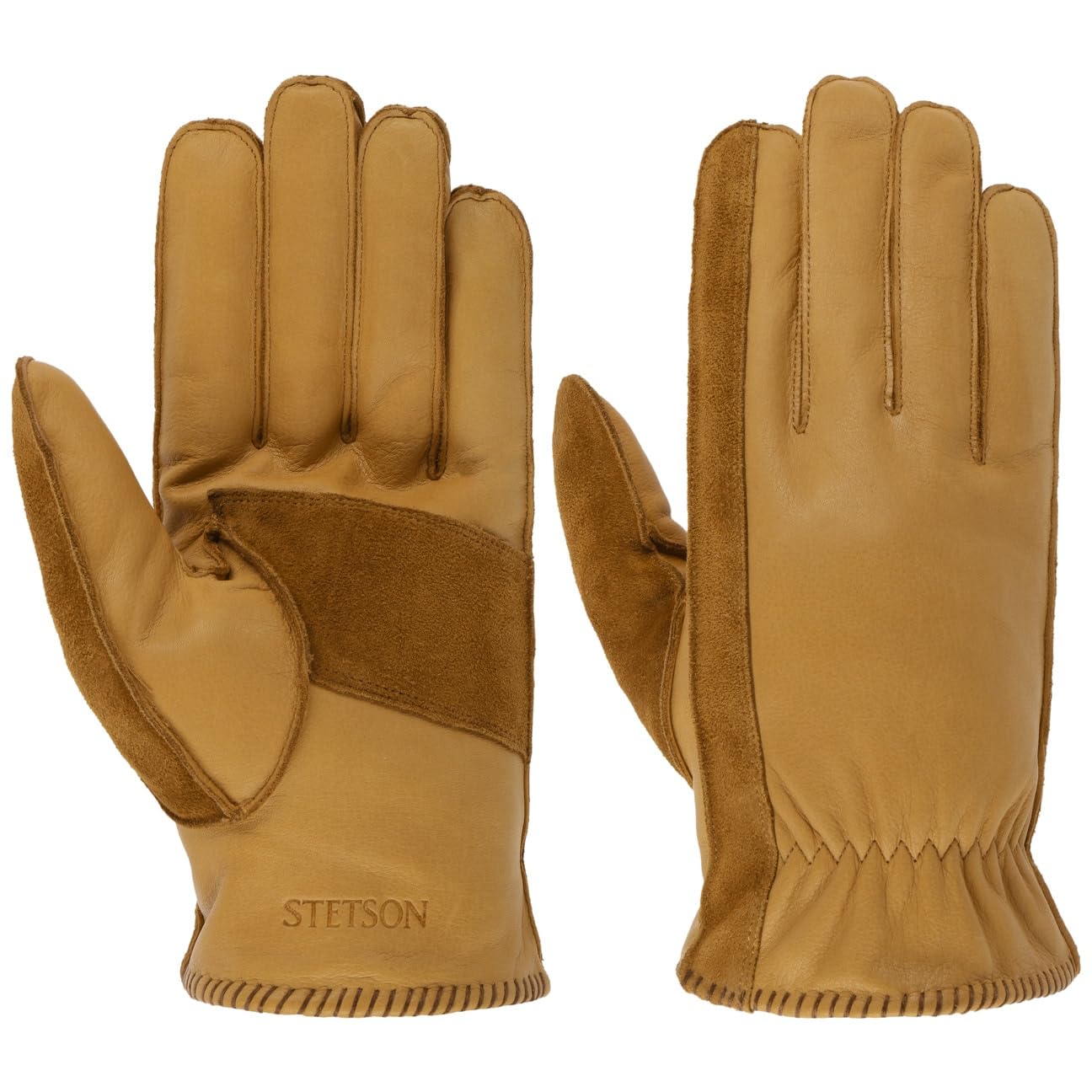 Stetson Peoria Lederhandschuhe uni einfarbig Herren Herbst Winter