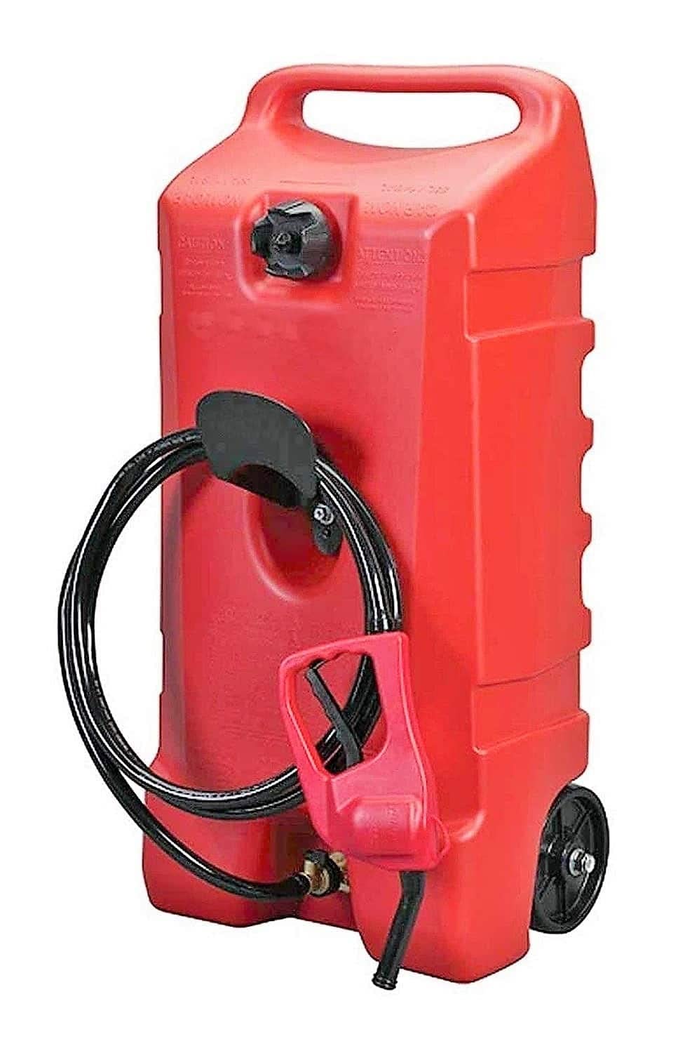 Varan Motors - Carro de combustible NEDLP-34 de 53 litros con bomba de dispensador, sistema de depósito móvil para gasolina, diésel, queroseno