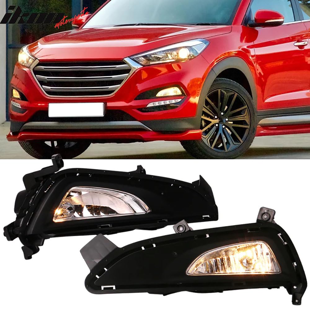 MHysa Faro Antiniebla Delantero Montaje de Luces de Antiniebla Compatible con para Hyundai Tucson 2016 2017 2018