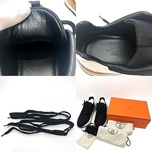 Amazon.co.jp: Hermes Driving/Town Shoes, Logo Sports Shoes