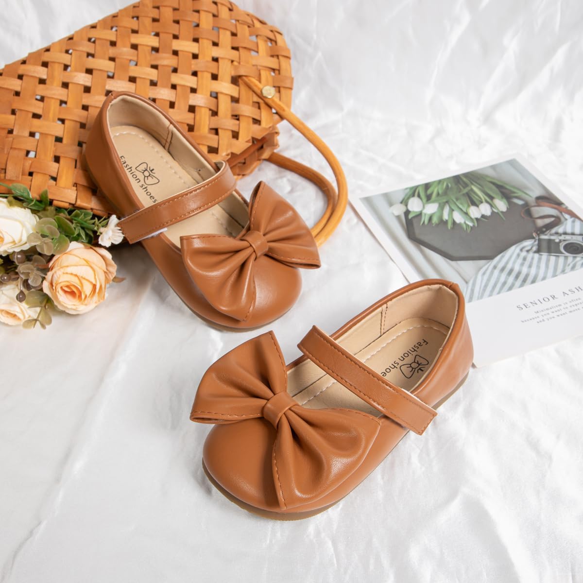 Miamooi 幼児 女の子 メリー ジェーン フラット ガールズ ドレスシューズ パーティー 結婚式 学校 ユニフォーム シューズ