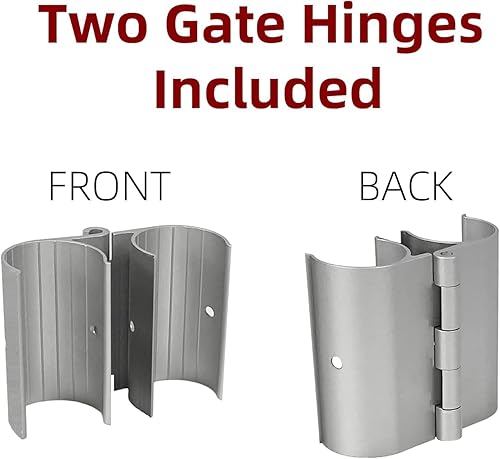 Miniatura 6 de 2 Pack Aluminum Snap-On Hinge for PVC Doors Vents or Gates