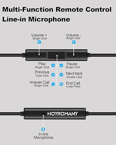 Miniatura 5 de Auriculares USB C para iPhone 15 Pro Max Samsung Galaxy S23 S22 Ultra S21 FE S20 A53, auriculares USB tipo C estéreo de alta fidelidad en el oído