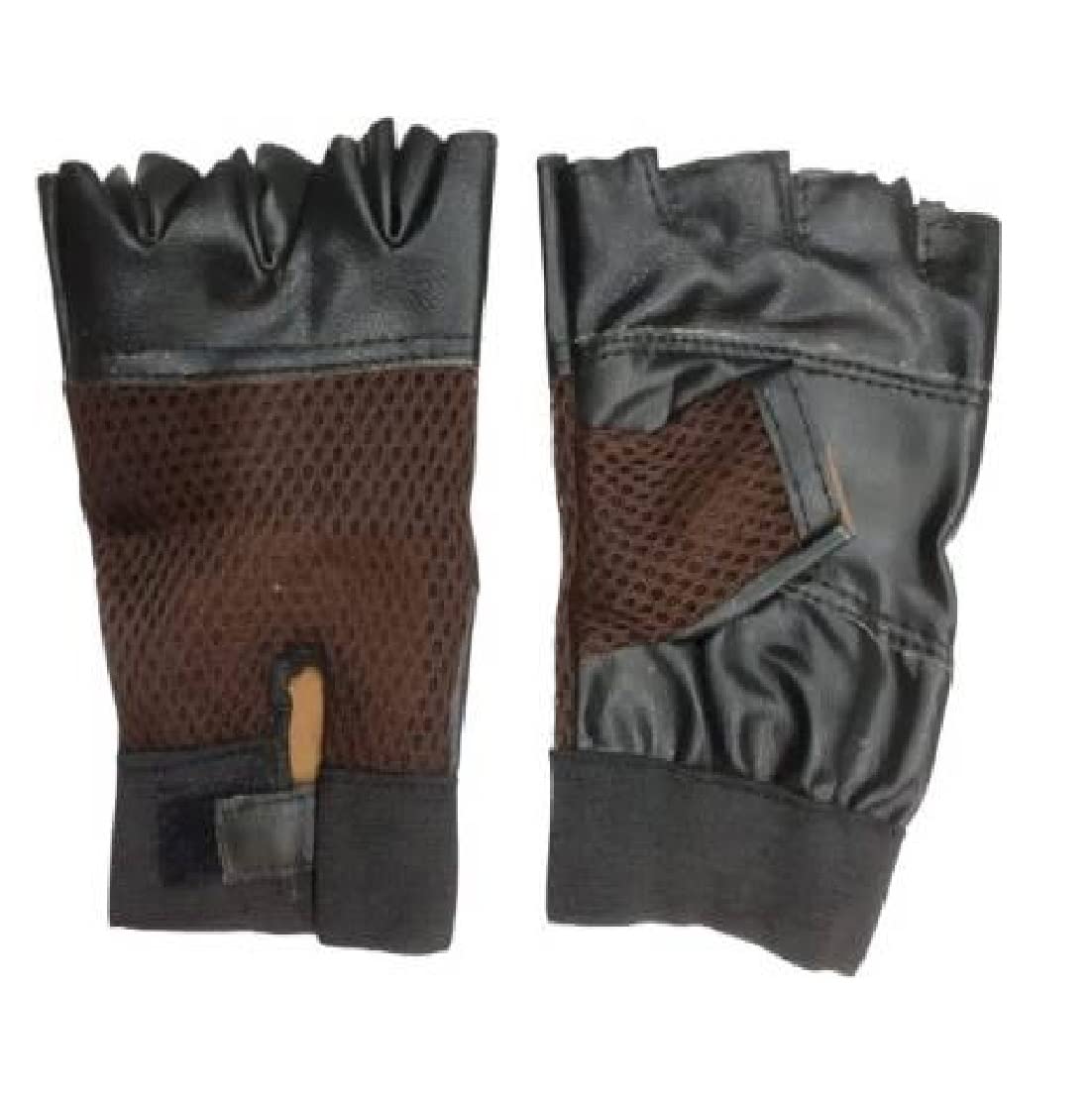 SPANCO Brown Color Leather Gym Gloves For Weight Lifting And Exercise For Men Gym & Fitness Gloves, Large (B07Z6F4Z75) Amazon Price History, Amazon Price Tracker