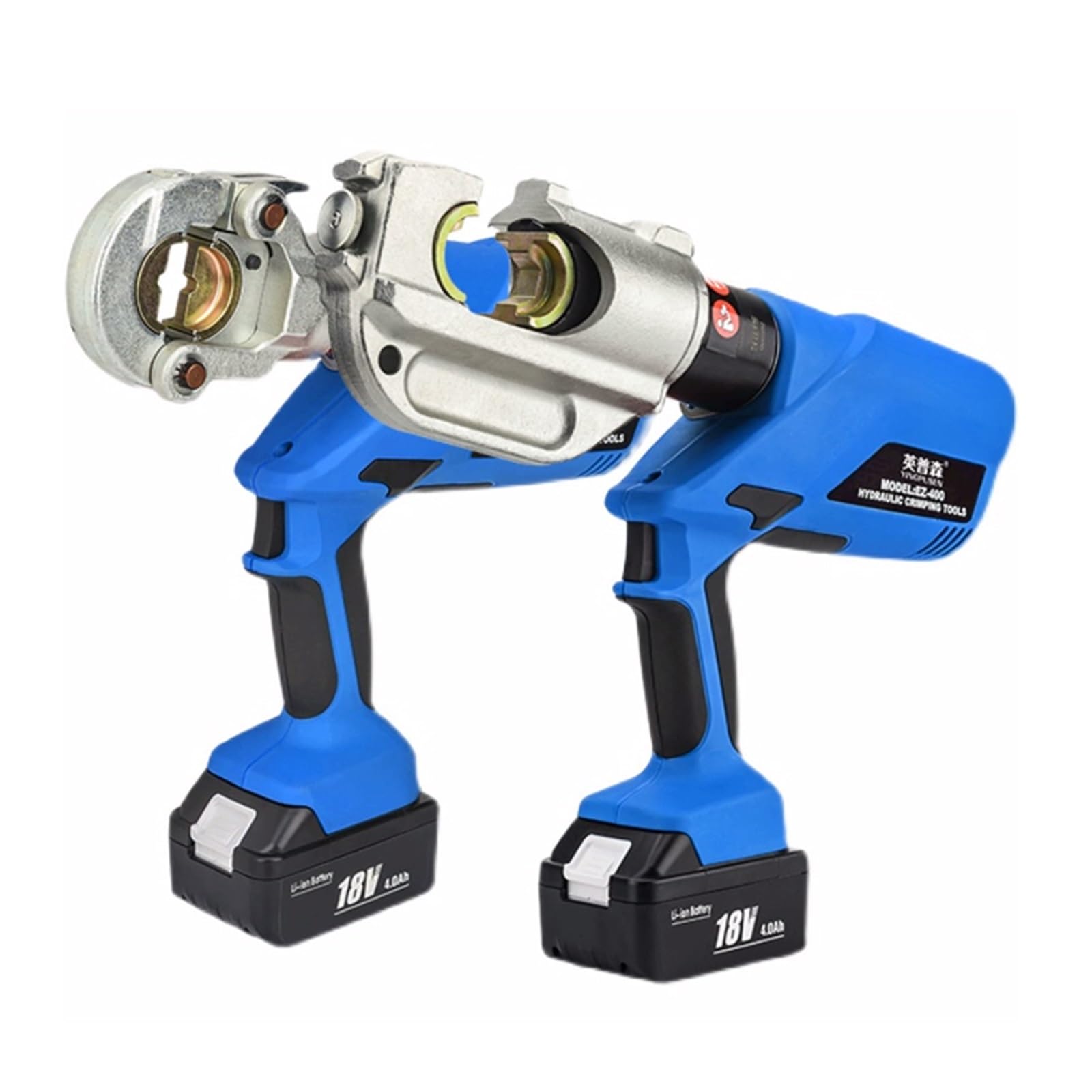 Alicates hidráulicos eléctricos EZ-300/EZ-400, Cable recargable, alicates de prensado terminales cobre y aluminio, batería litio 18V para piedras preciosas