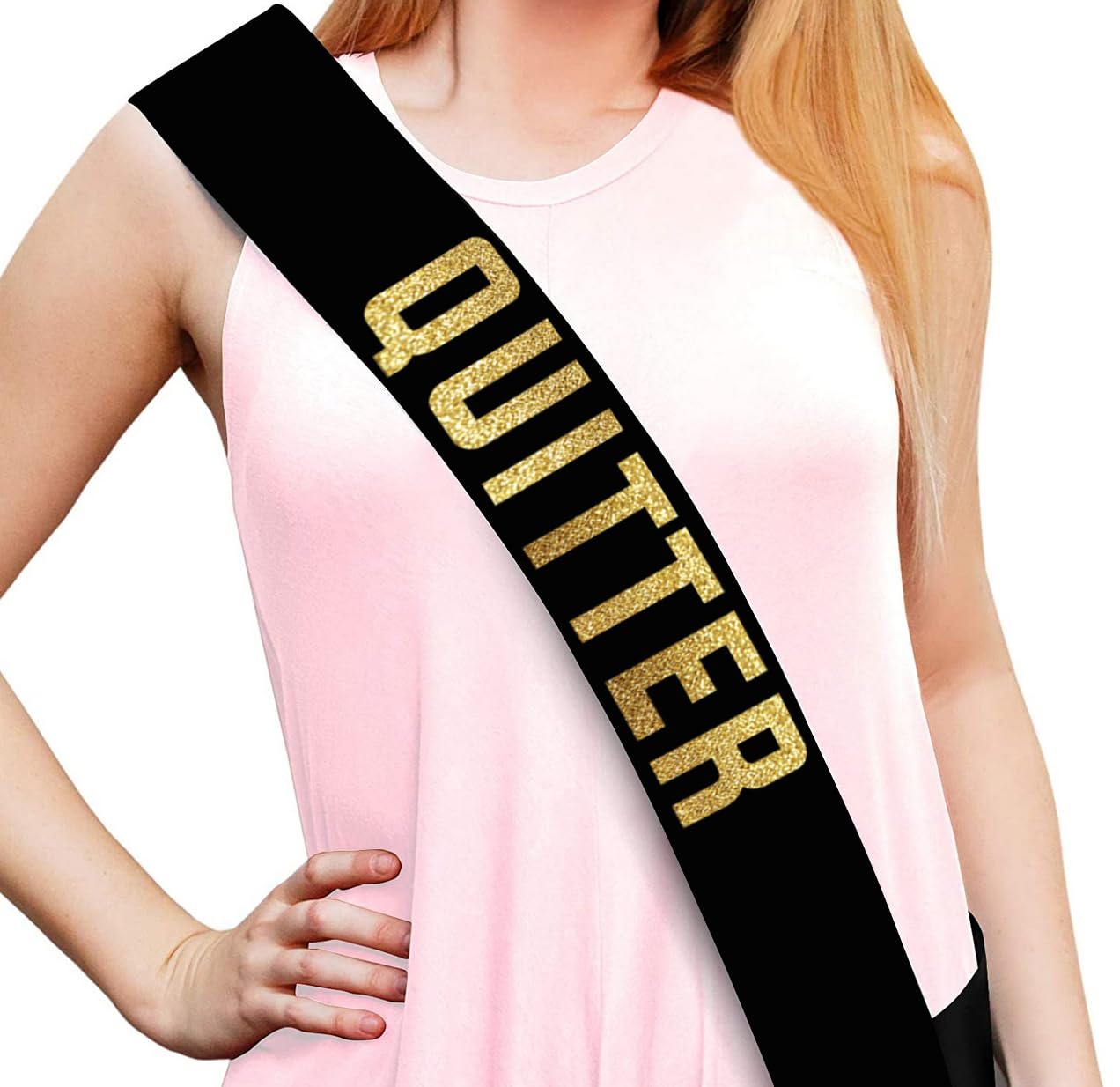 Sterling James Co. Quitter Retirement Party Sash, Funny Retirement Party Sash for Him or Her, Retirement Decorations - Image 2