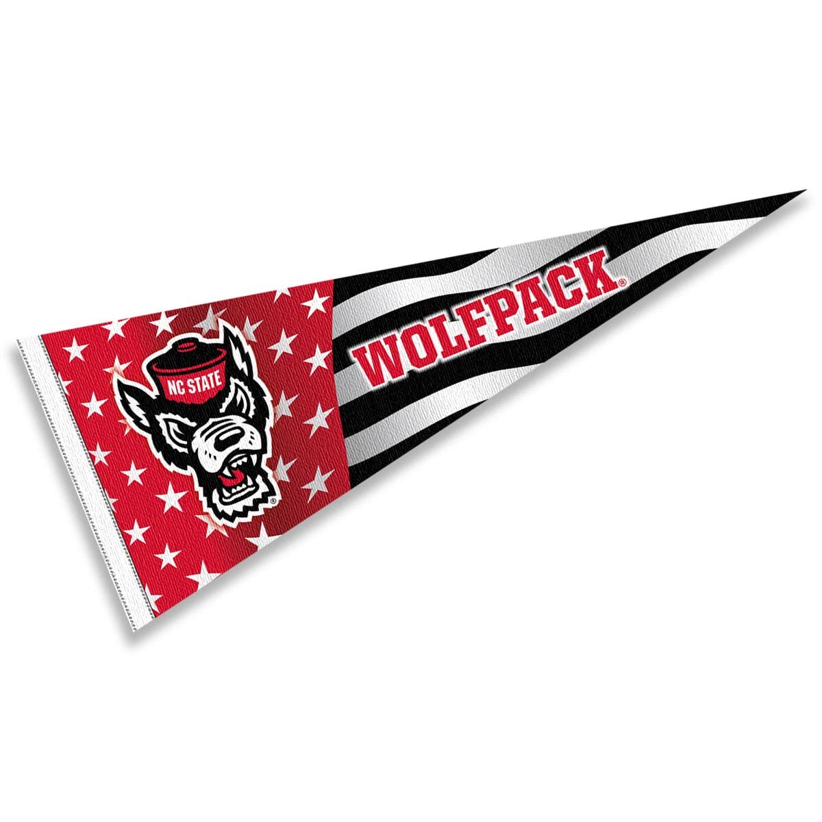 North Carolina State Wolfpack Nation USA Stars and Stripes Pennant Pennant Banner Flag