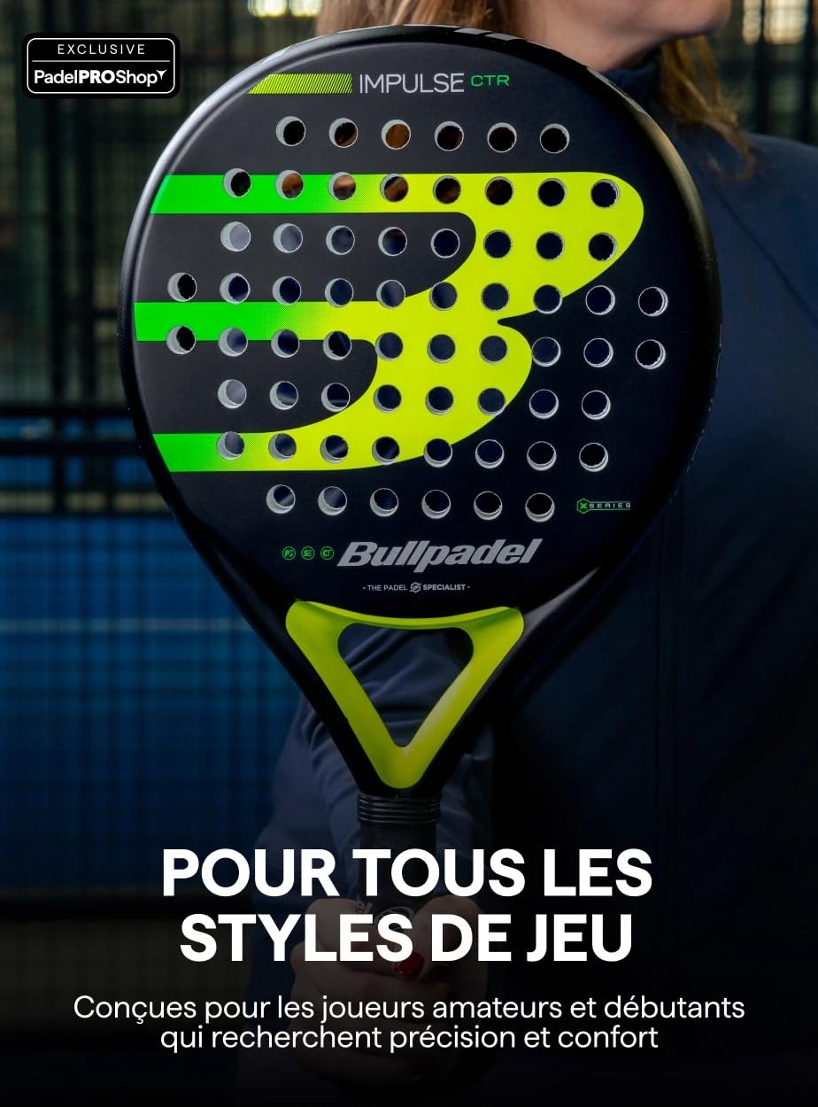 Raquette de Padel Bullpadel Impulse Ctrl 2026 (Exclusivité PadelPROShop) - Contrôle Optimal, Forme Ronde et Excellente maniabilité - Idéale pour Les débutants et Les Joueurs Amateurs