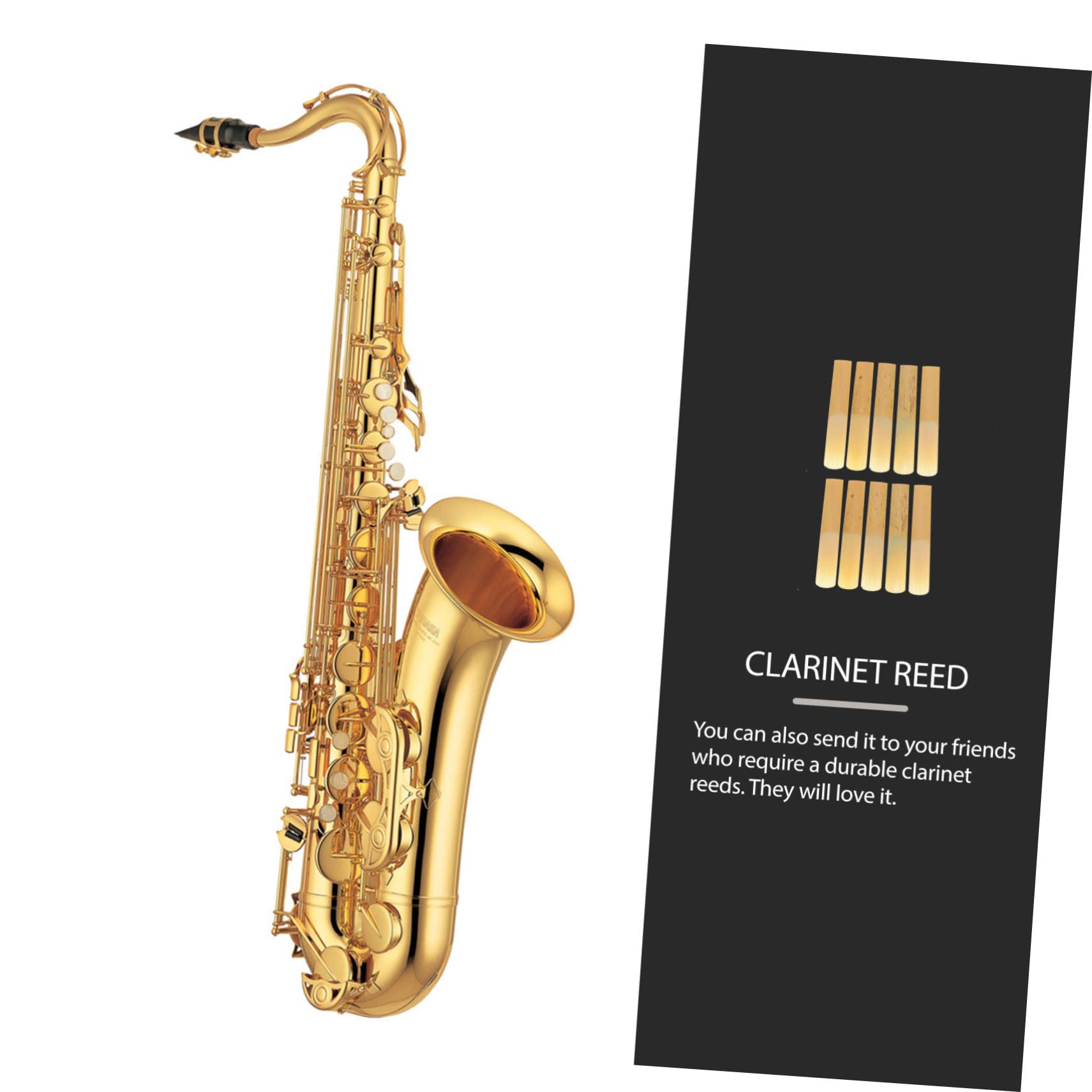 VICASKY 40piezas Cañas De Clarinet Para Principiantes y Profesionales Accesorios De Reemplazo De Calidad Portátiles y Duraderos