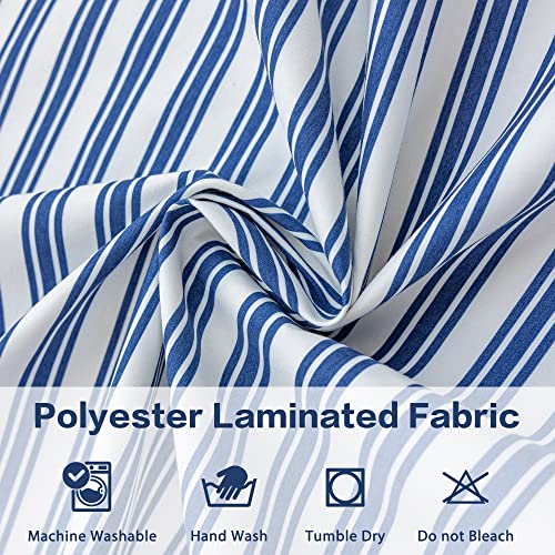 Maswond Navy Blue Stripe Ektorp Loveseat Cover Replacement Is Made Compatible With Ikea Ektorp 2 Seat Sofa, 5 Piece Couch Slipcover #TOP6