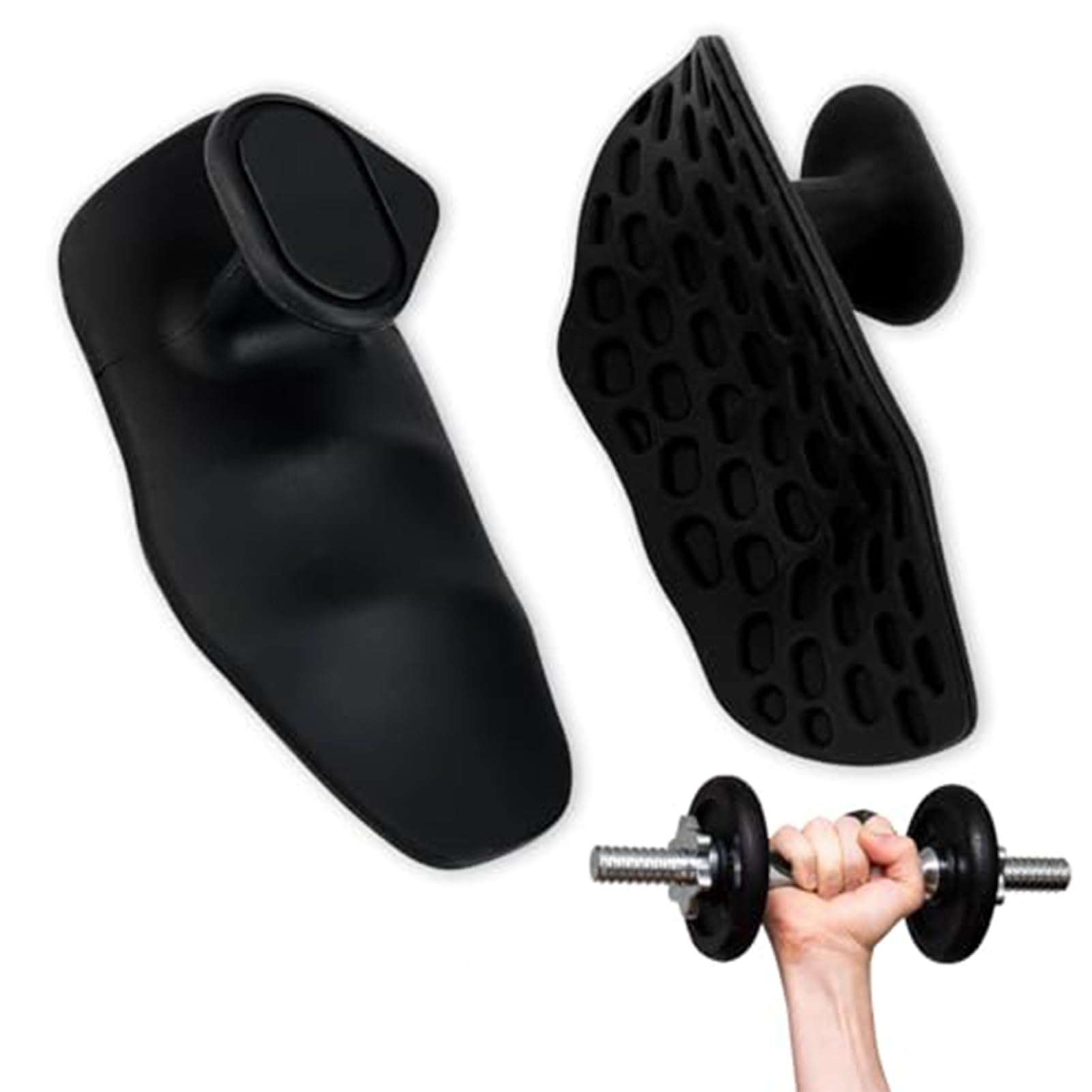 Weight Lifting Grips for Men Women: Non-Slip Rubber Gym Grips for Maximum Grip Comfort - Heavy Duty Workout Grips for Gym Training and Exercise, Weight Lifting, Deadlift (black02)-image-24