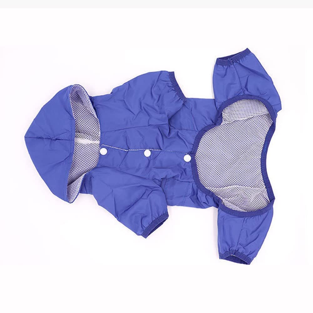 Manteaux imperméables pour Chiens Imperméable pour Chien Manteau imperméable avec Capuche col Sangle Trous Bandes réfléchissantes imperméable léger(Color:1,Size:XXL)