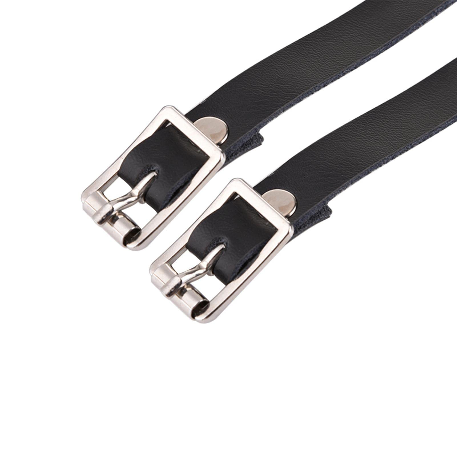 Keptfeet Cinghia dello sperone | Cintura con sperone Inglese con Fibbia in Metallo Regolabile - Western Uomo Donna Cinghie per Stivali Latigo Stivale in Pelle Speroni per Equitazione