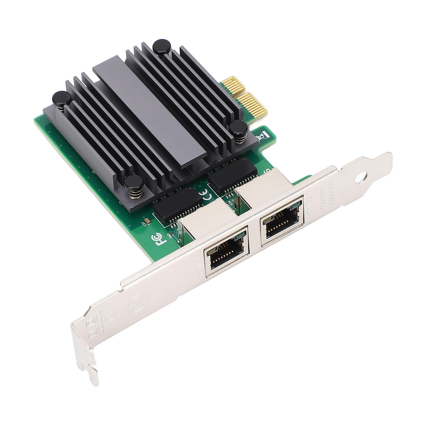 SIXRUN Scheda di Rete PCIe 2.5Gb Doppia Porta, Chip I225-V PCIex1 RJ45