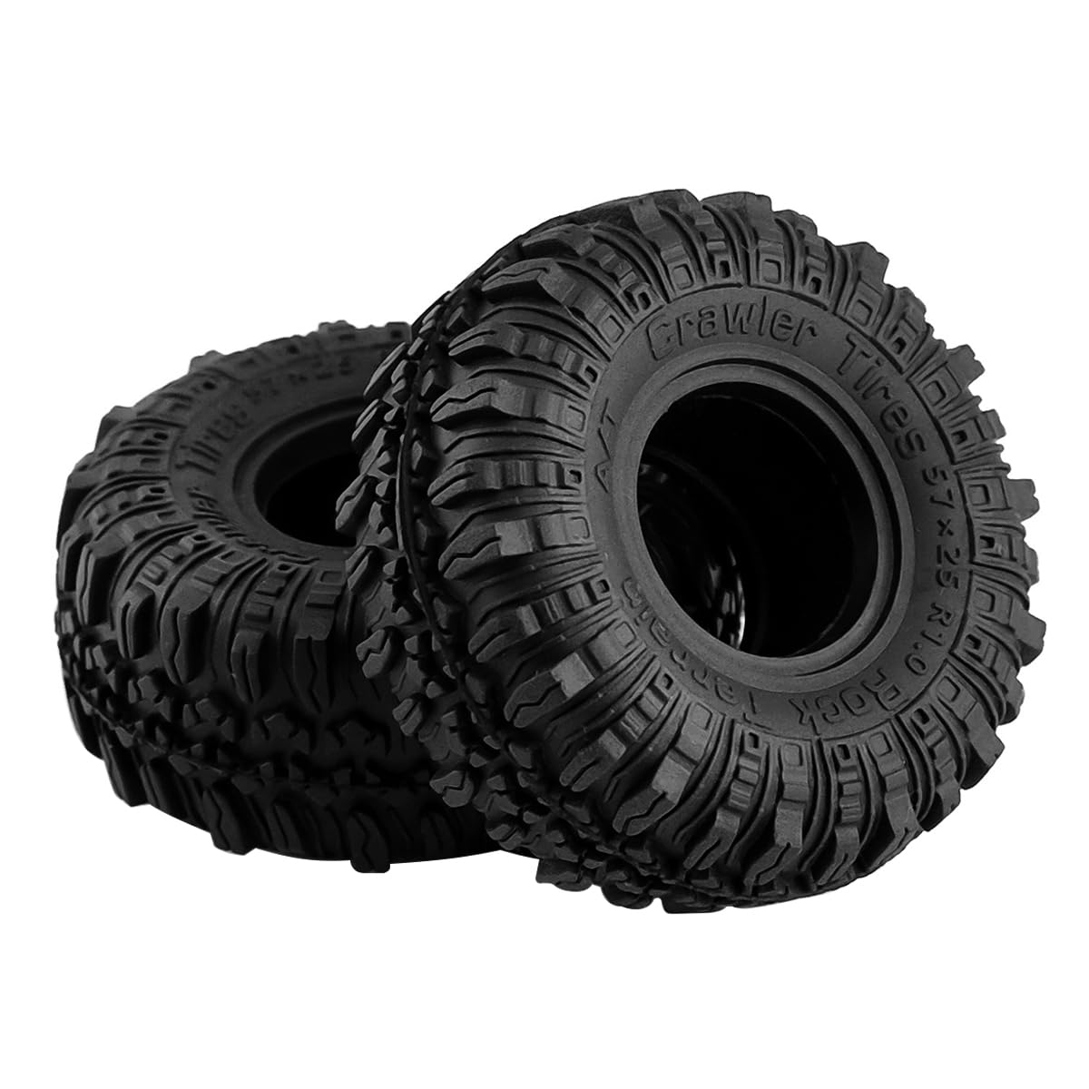 Ieron 1.0 Tires, S3 All Terrain Crawler Tires for RC Crawler Car Axial TRX4M SCX24 AX24 FCX24 Upgrade Parts (Black) - Image 4