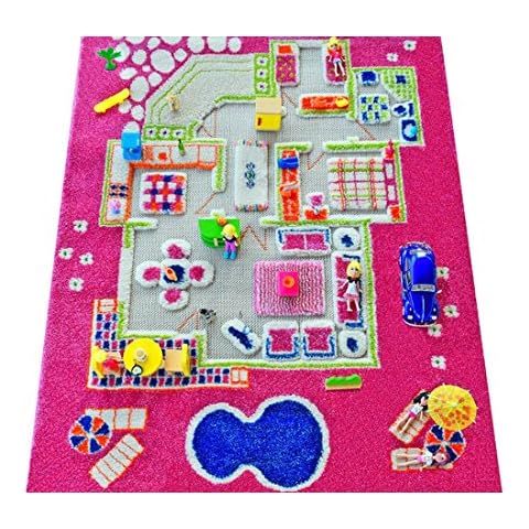 Playhouse Pink by IVI 3D Play Rugs, 31.5x44.5 Inches Cover