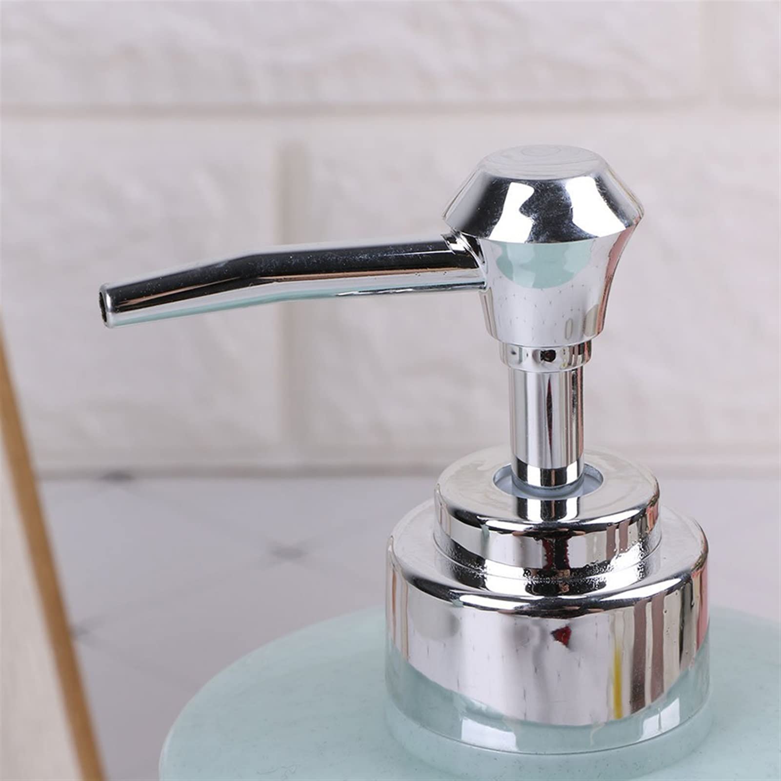 Distributeur de Savon pour Salle de Bain, Distributeur de Liquide 400 ML, flacons à Pompe en Forme de Fleur sculptée, Accessoires de Cuisine et Autres (Couleur : Vert 2)
