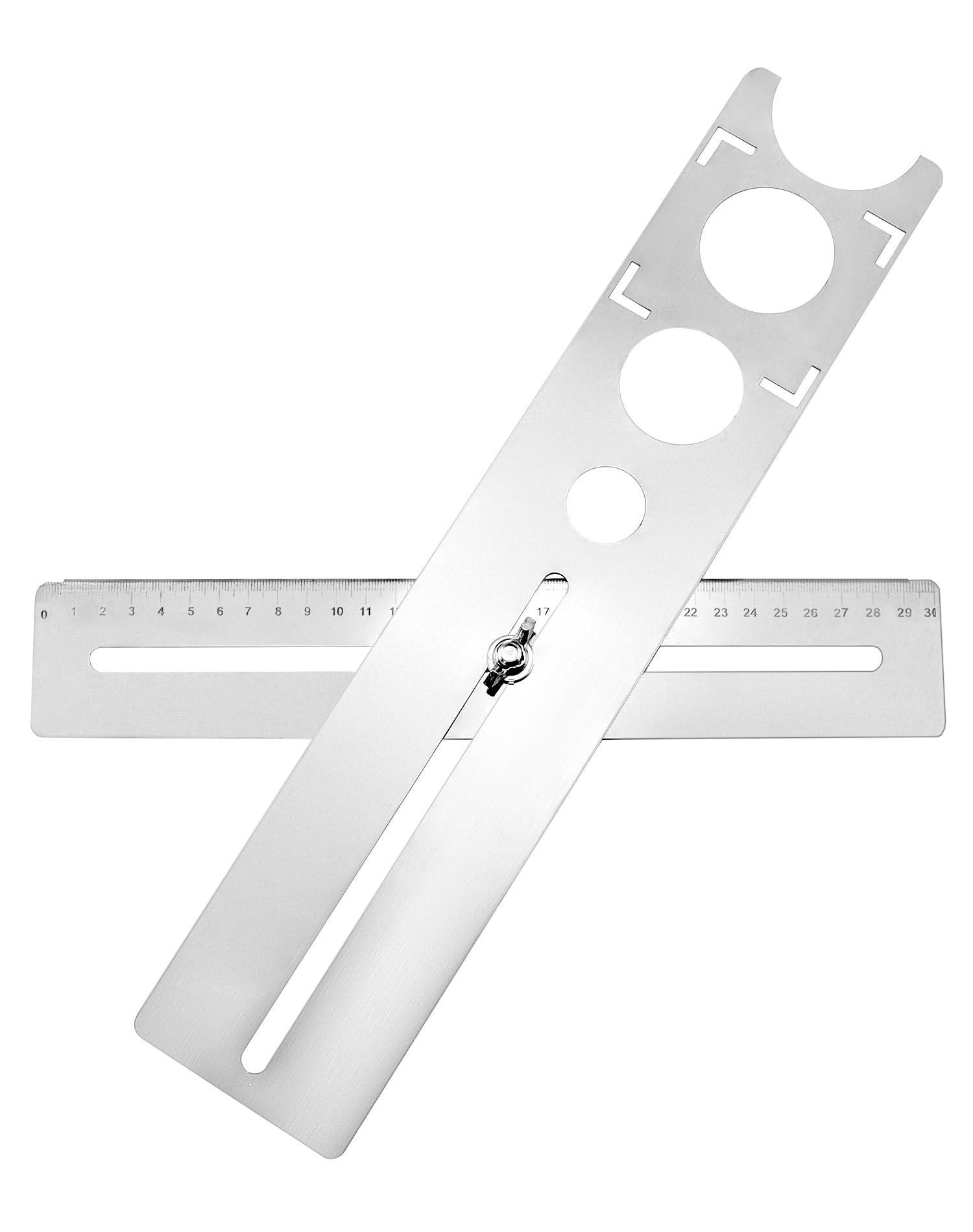 QWORK® Localizzatore di fori per piastrelle, acciaio inossidabile, 25/40/45 mm