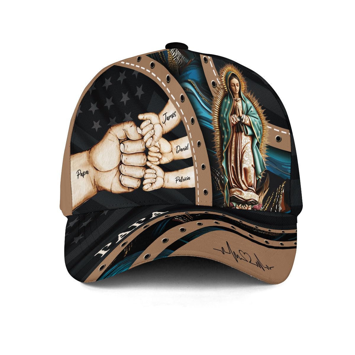 Custom Papa Hats, Personalized Daddy Hat, Customized Dad Hat, Personalized Fathers Day Hat, Fist Bump Hat