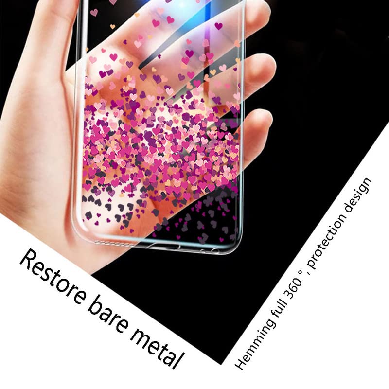 BUNAL Coque pour Nokia G22 (6.50), Transparent Coque de Téléphone, Housse de Protection Silicone, Antidérapante Étui pour Téléphone-Plein d'amour