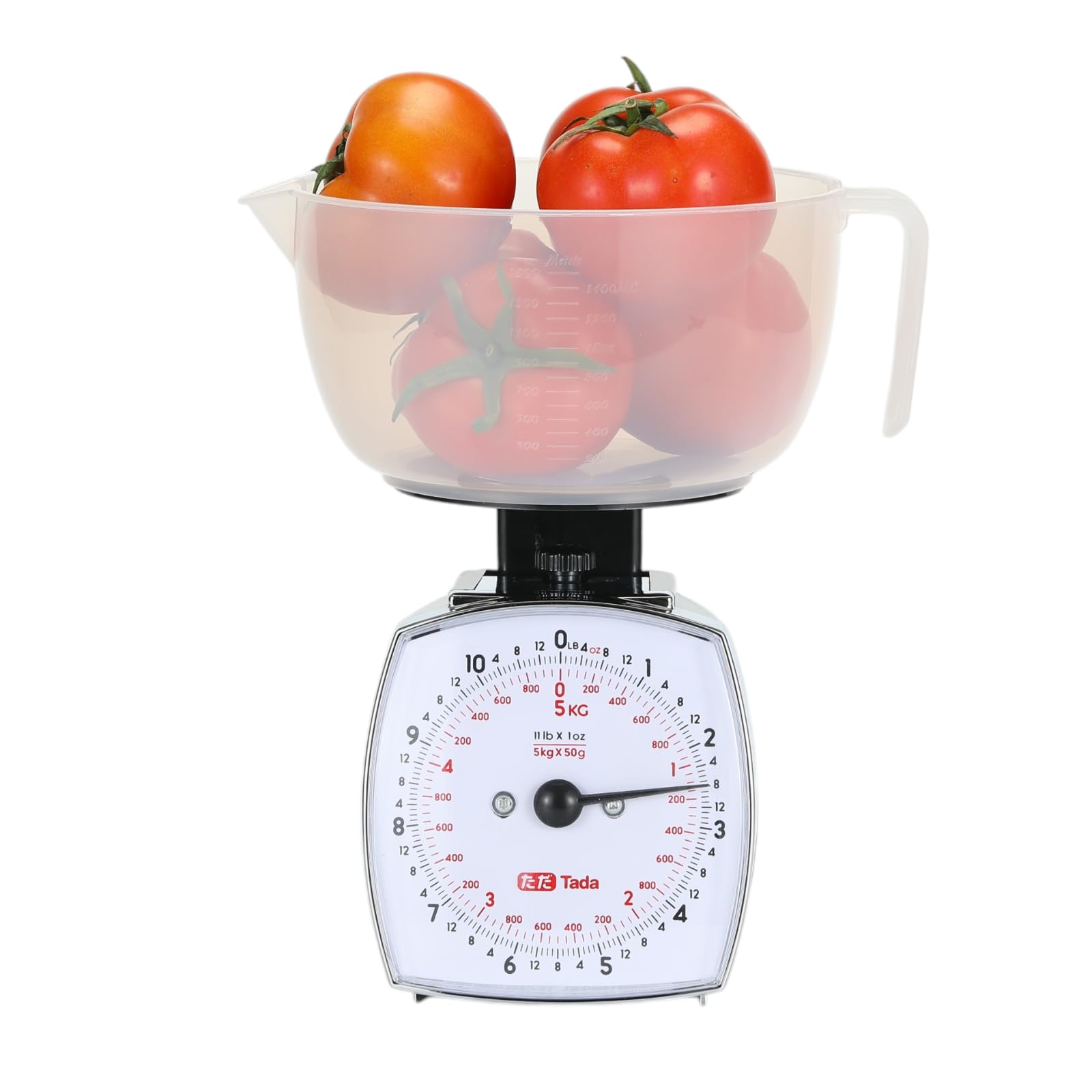 Tada 5kg/11lb Mechanical Kitchen Scales, Analog Dial Food Scale with Bowl