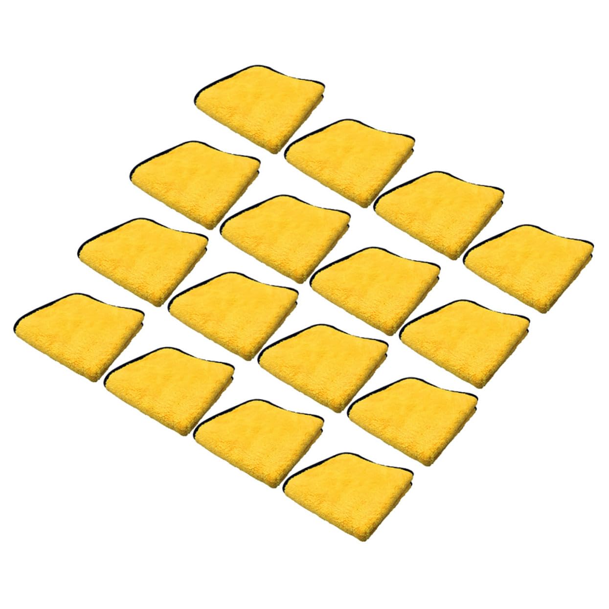 12 Stück Mikrofaser Auto Reinigungstücher 40x30cm Doppelseitig Saugfähiges Microfasertuch für Fahrzeugpflege Selbsttrocknend Fusselfrei Autozubehör für Innen und Außenreinigung