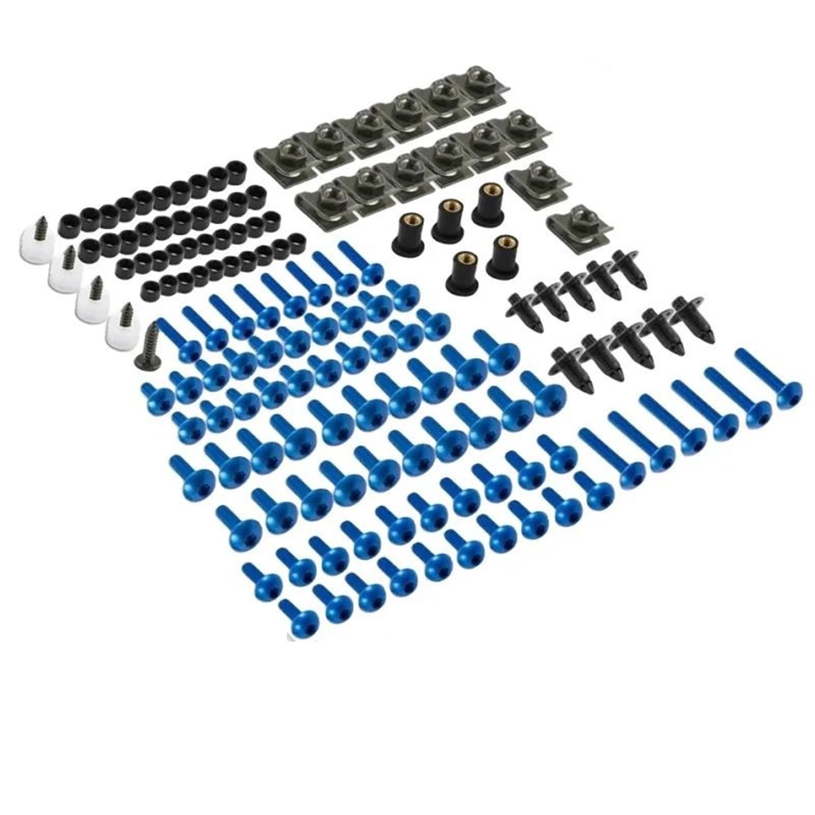 Bulloni Per Motociclette, Viti Per SUZUKI GSXR 600 750 1000 K1 K2 K3 K4 K5 K6 K7 K8 K9 K10, 190 Pezzi, Bulloni Per Carenatura, Carrozzeria Fissaggi carena(Nero)