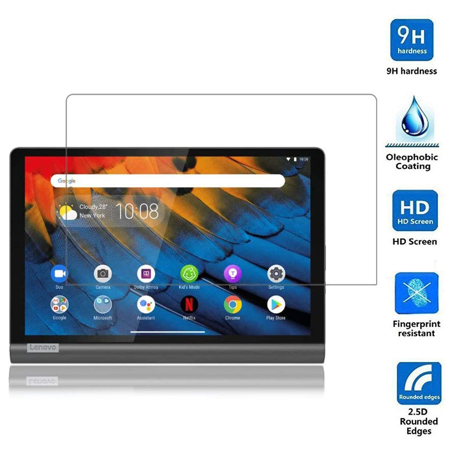 Lenovo Yoga Smart Tab YT-X705F 画面保護ガラス付 Amazon.co.jp: TRkin For Lenovo Yoga Smart Tab 10.1 yoga Tab5