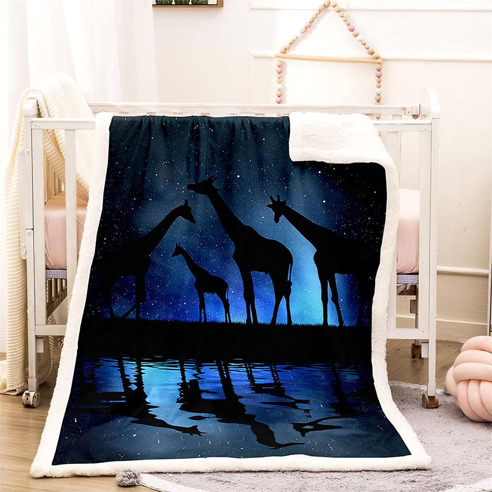 Coperta In Pile 3D Oceano Squalo Blu – 150x200 Cm, Morbida E Calda Per Divano E Letto, Tema Galassia Marina - 4