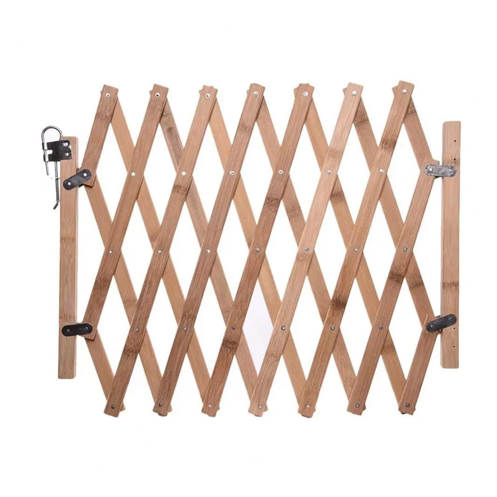 Outdoor Safe Wooden Fence Easy Installation Universal Expandable Pet Safety Separation Barrier For Indoors And Outdoors Easy Installtion
