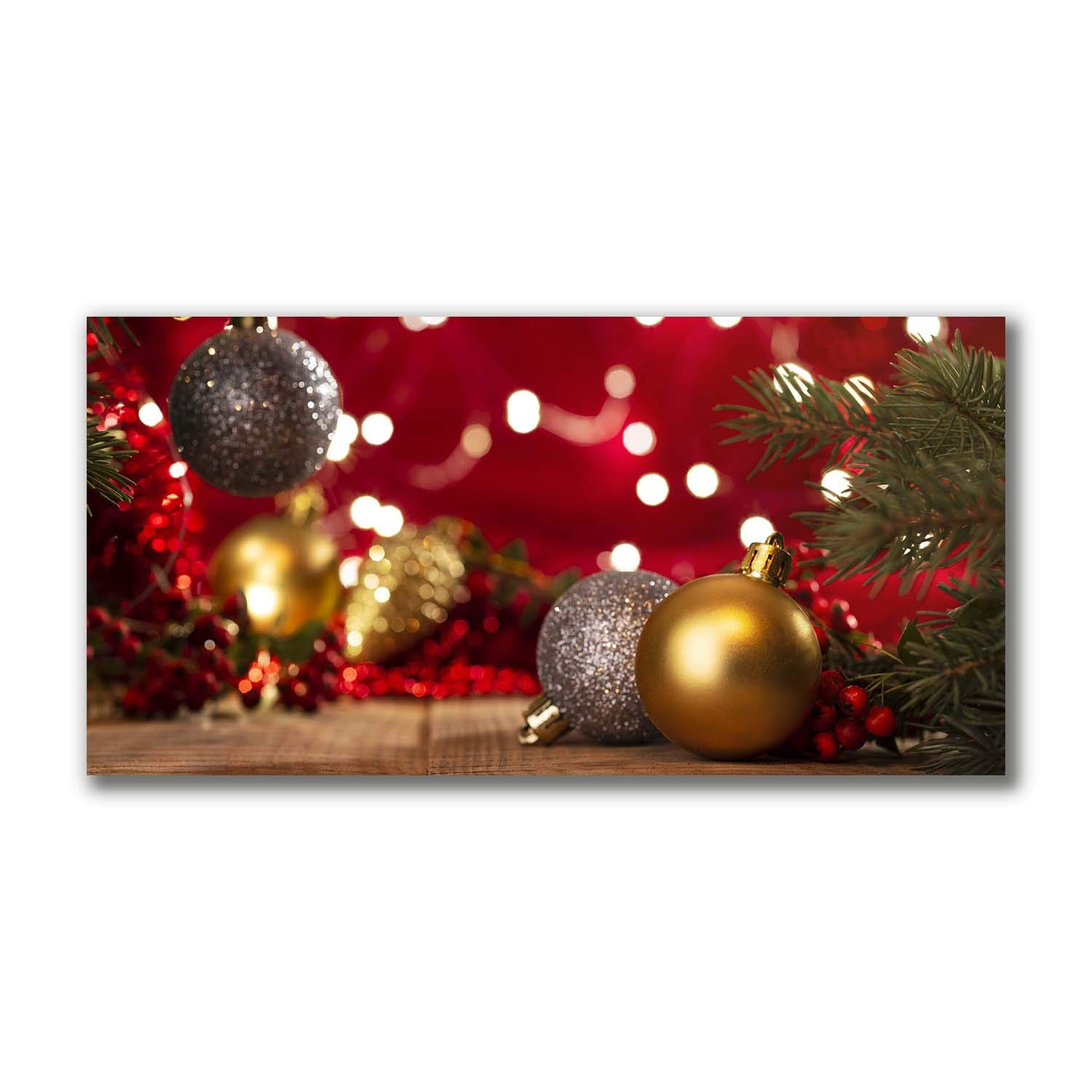 Tableau sur toile Noël Tulup 100x50 cm | Idée cadeau déco originale