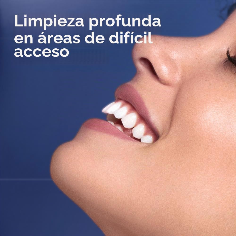 WaterFlosser Oral-B Wasserseide, elimina hasta un 99,9% de placa*, 5 niveles de intensidad