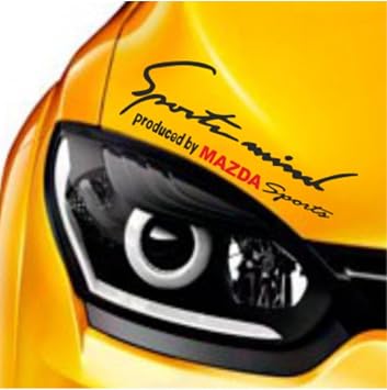 TSC Mazda Mind Far  st  Oto Sticker Kaput  ok Renkli, Z1184