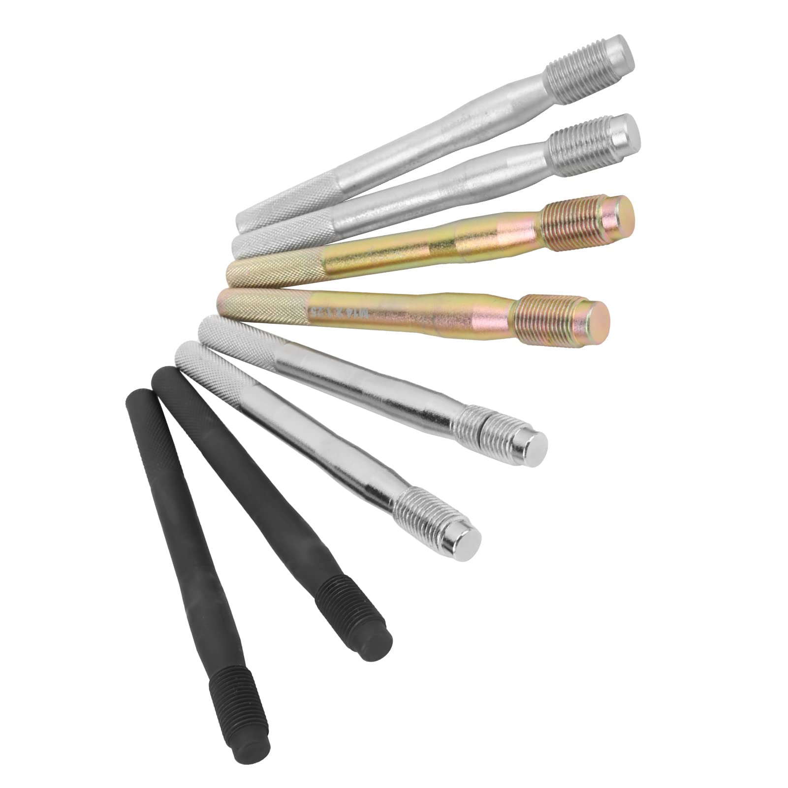 8 Pièces Goupille D'alignement de Goujon de Roue Outils de Positionnement de Fixation en Alliage D'acier M14x1.5 1.25 M12x1.5 1.25 pour la Plupart des Outils de Réparation de