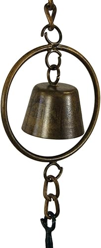 Miniatura 7 de BestNest Juego de 2 cadenas de lluvia multicolor para paraguas y campanas de graffiti antiguo