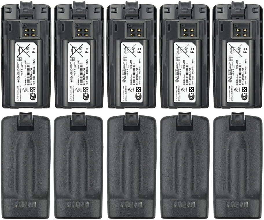 10x PMNN4434A PMNN4434AR PMNN4434 Li-ion Battery 2100mAh Compatible for RMU2040 RMU2080D RMU2080 RMV2080 RMM2050 XT420 XT460 RMU RMV RMM Series Two Way Radios