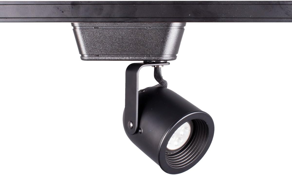 WAC Lighting, HT-808 Low Voltage Track Head with 8W LED Bulb in Black for H Track