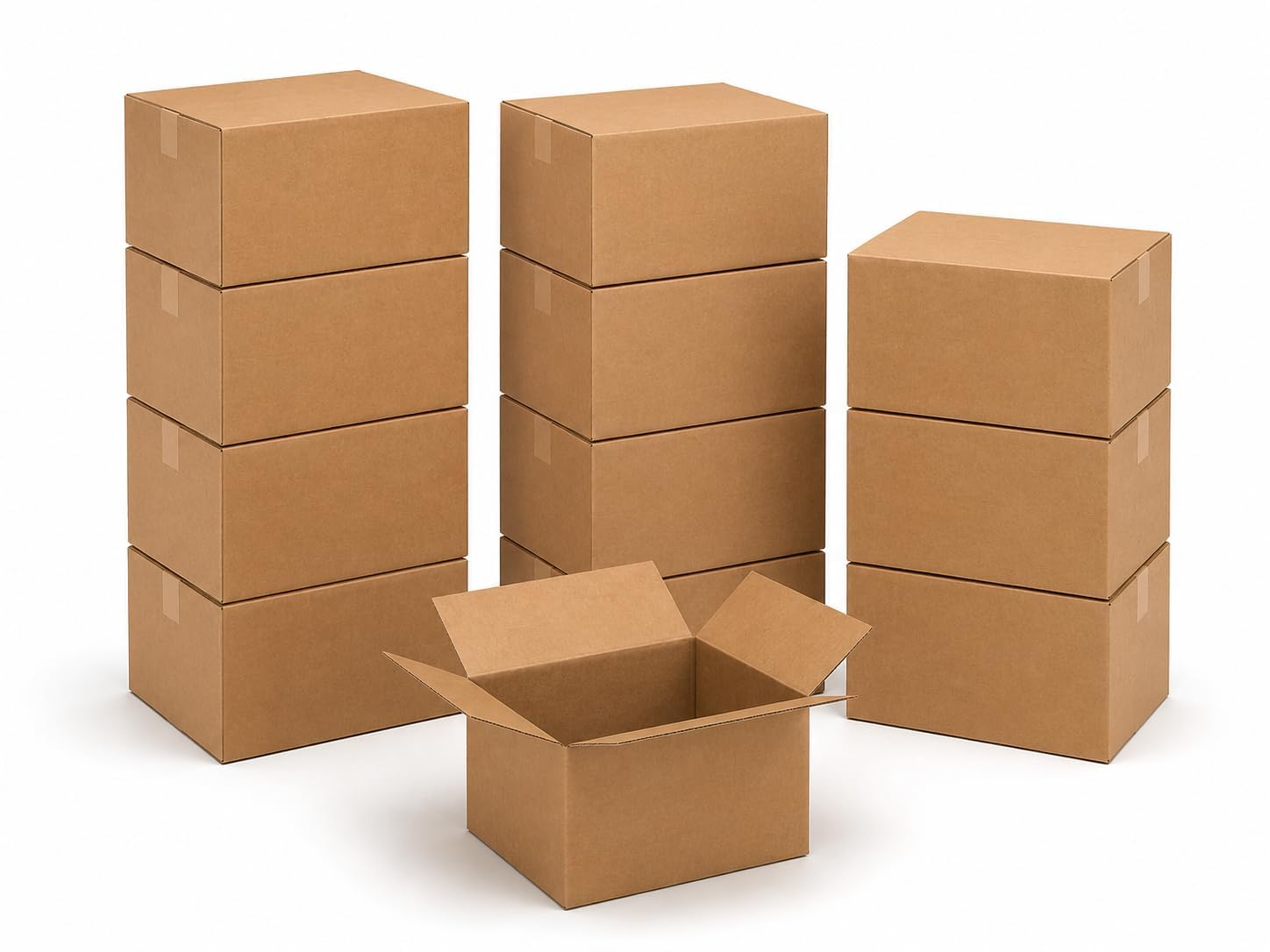 BOX USA Moving Boxes, bardzo duże 20" x 20" x 15" (12 opakowań), karton falisty do pakowania, przechowywania wysyłek i wysyłki do biura domu, 32 ECT - opakowanie 12 sztuk